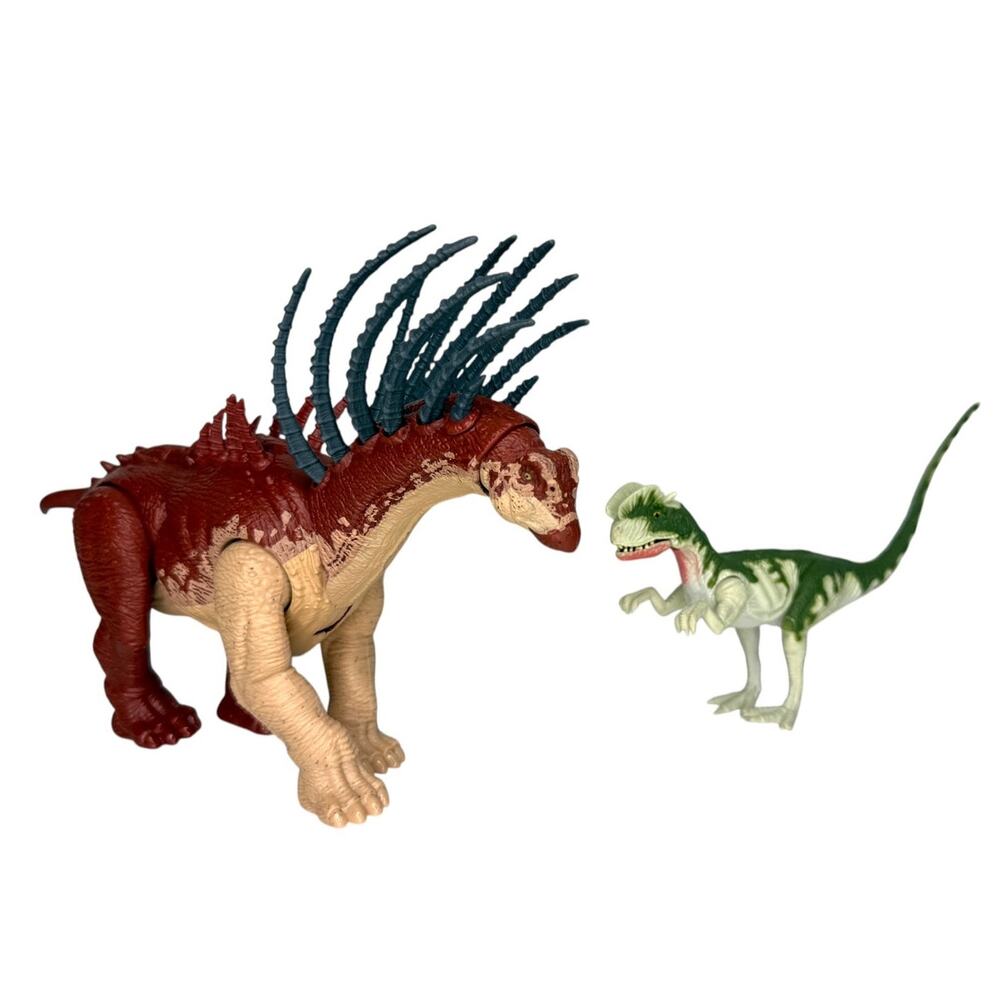 Jurassic Park and World Dino Bundle Dilophosaurus with Sound and Bajadasaurus